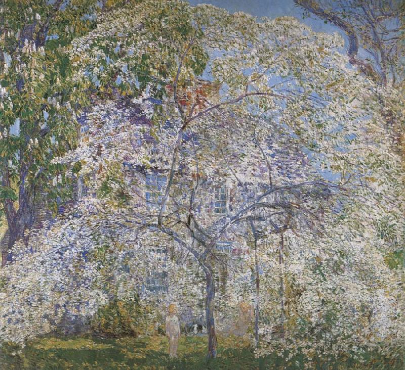 Childe Hassam Spring,The Dogwood Tree China oil painting art
